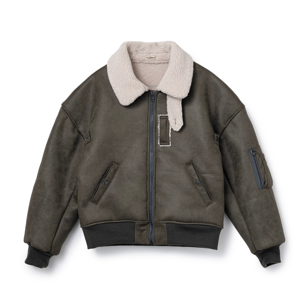 B-15B FAKE MOUTON JACKET – wenzday Official Website
