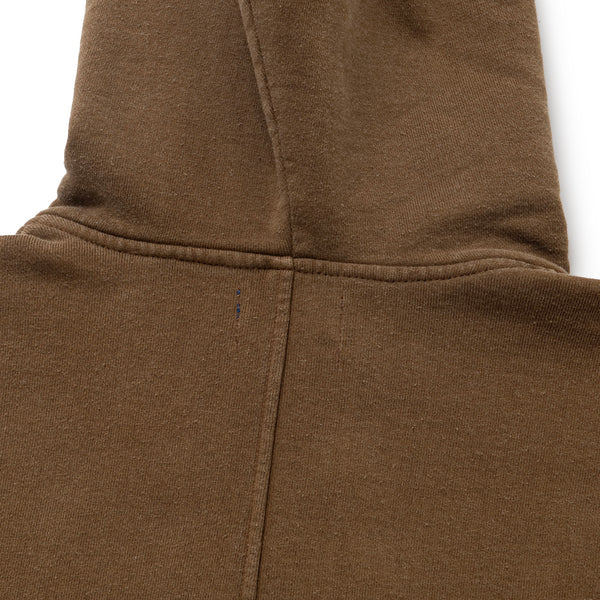 HOODED RAW HEM SWEAT SHIRT