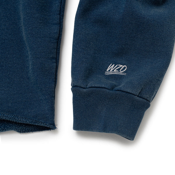 HOODED RAW HEM SWEAT SHIRT