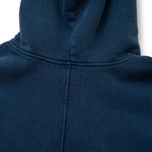 HOODED RAW HEM SWEAT SHIRT