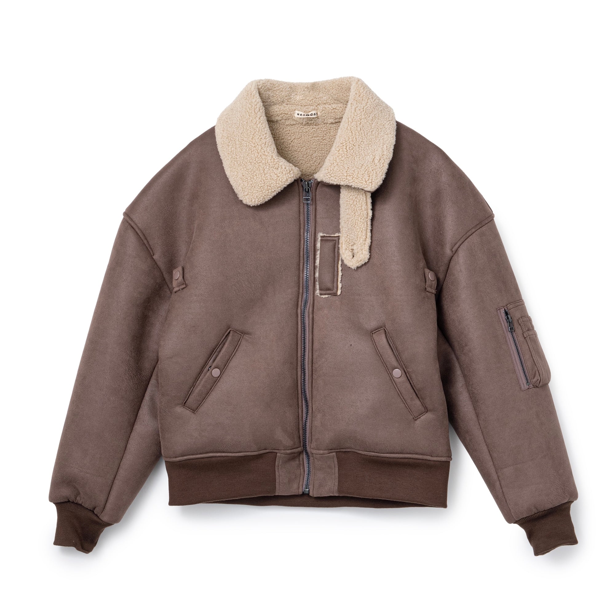 B-15B FAKE MOUTON JACKET