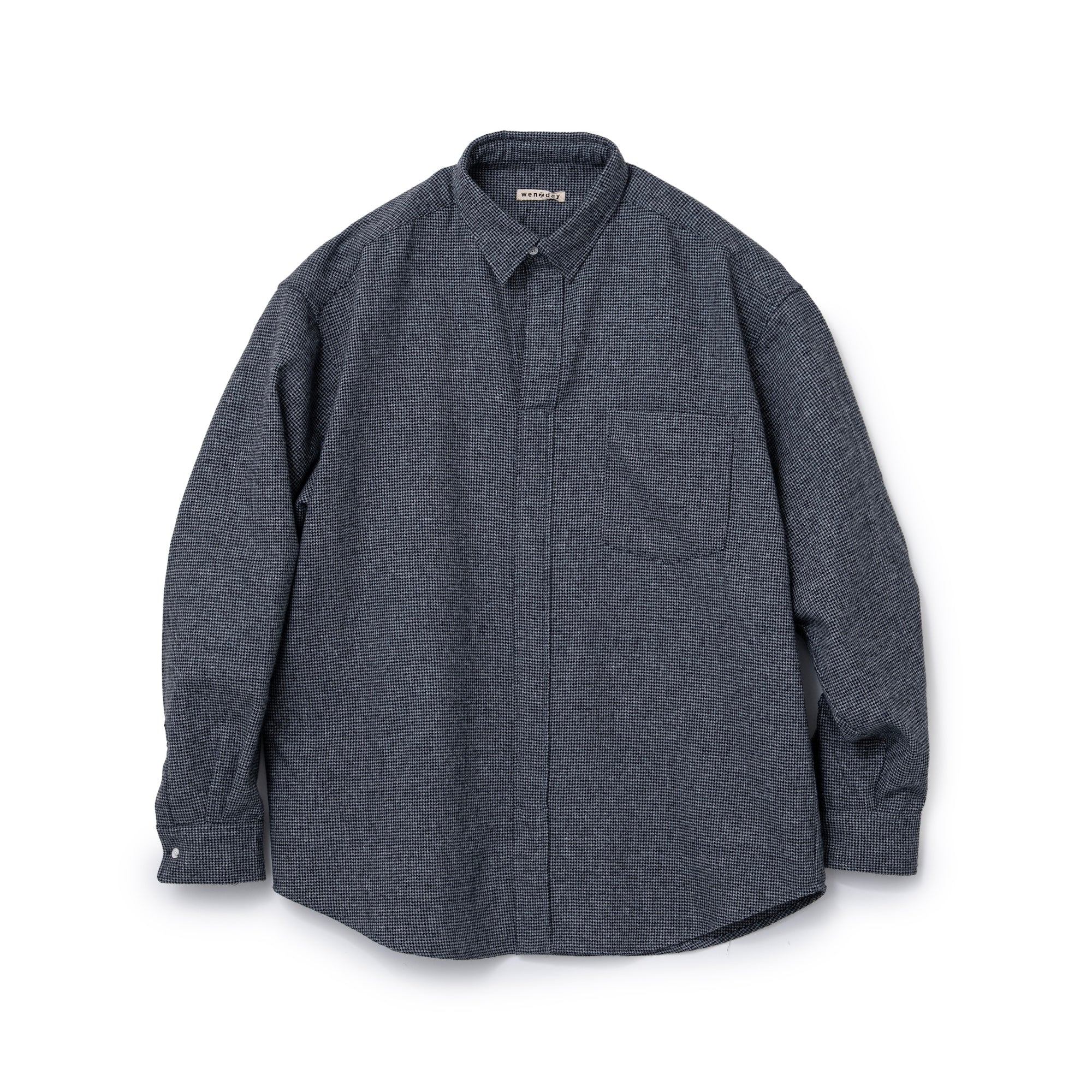 PULL OVER HOUNDSTOOTH L/S SHIRT