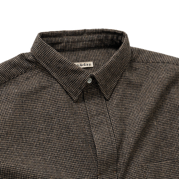 PULL OVER HOUNDSTOOTH L/S SHIRT