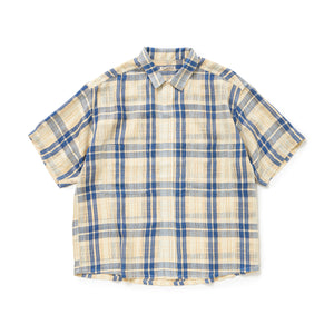 PULLOVER CHECK S/S SHIRT