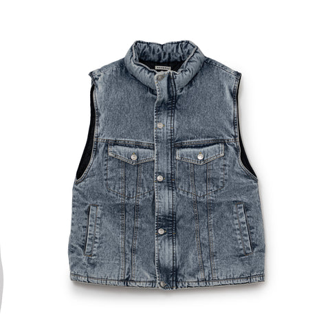 DENIM PUFF VEST