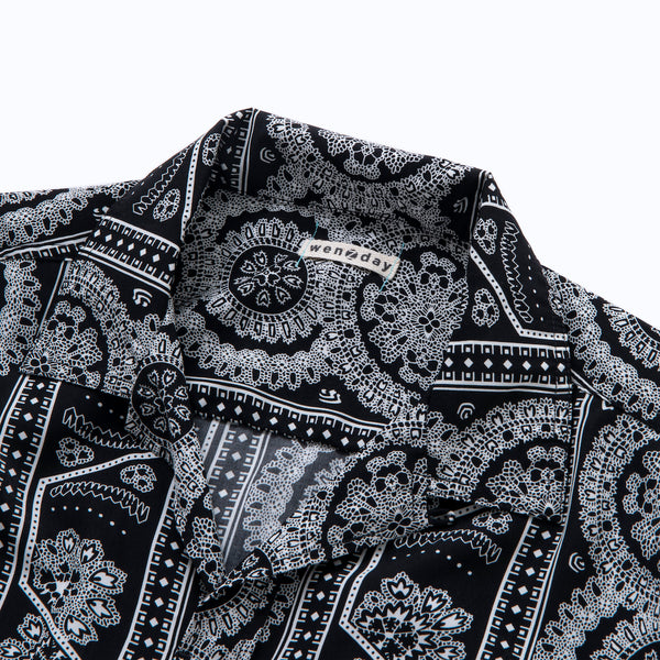 PULL OVER S/S PAISLEY SHIRT