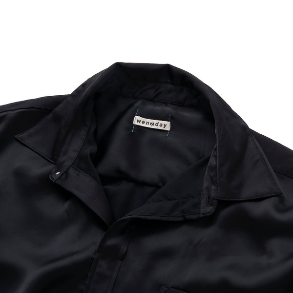 PULL OVER L/S SATIN SHIRT