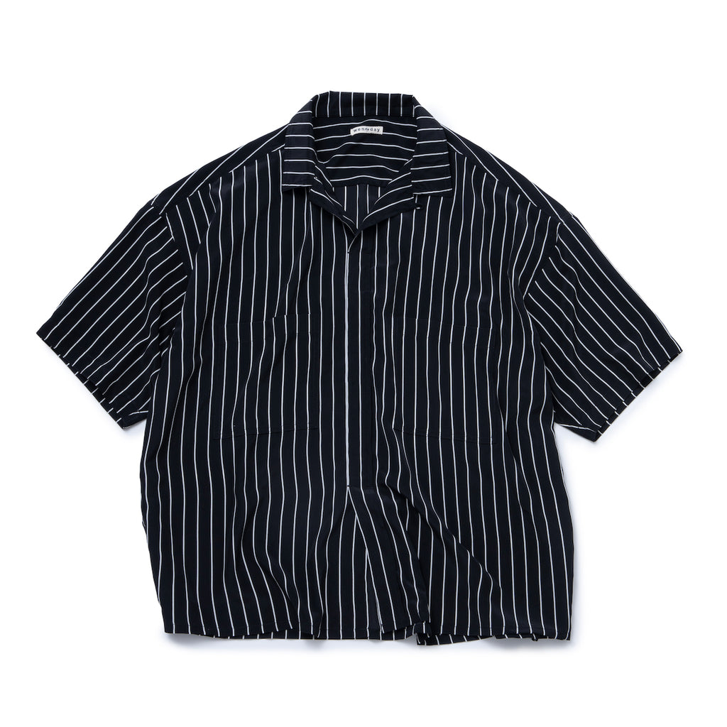 PULL OVER S/S PINSTRIPED SHIRT – wenzday Official Website