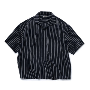 PULL OVER S/S PINSTRIPED SHIRT
